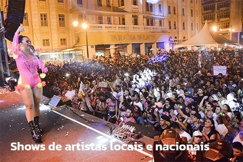 Artistas locais e nacionais no carnaval em João Pessoa